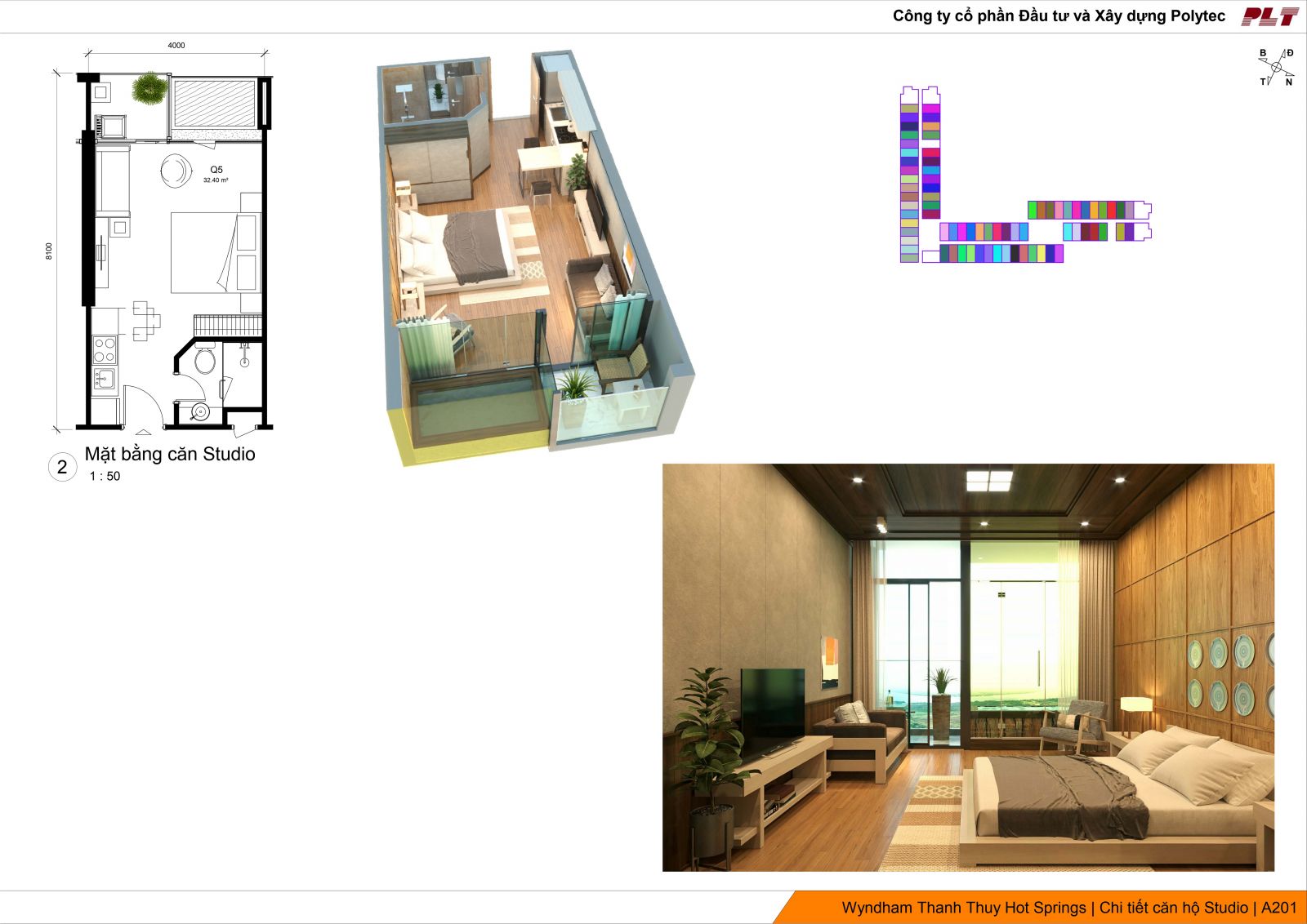 thiết kế căn Studio