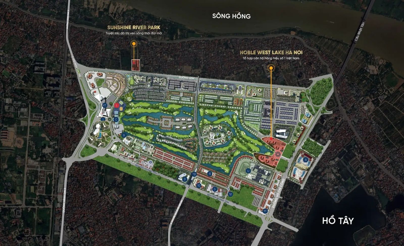 Vị trí Noble West Lake Ha Noi