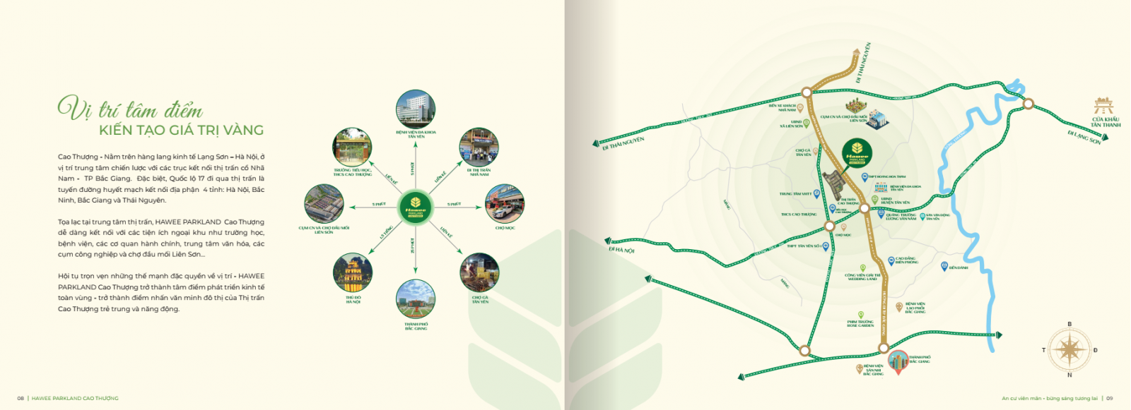 vị trí Hawee Parkland Cao Thượng